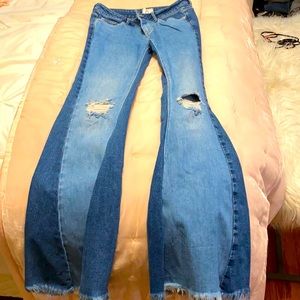 Free People super cool bell bottom jeans